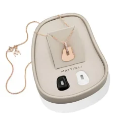 Kit Colgante Mattioli Puzzle Collection de oro rosa y diamantes brown