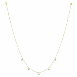 La Brune & La Blonde 360º collar oro amarillo diamantes 0.35 quilates