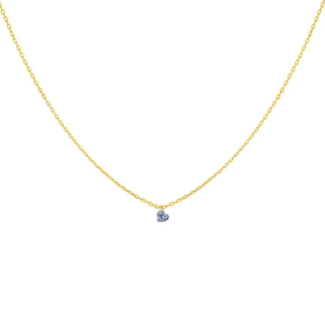 La Brune & La Blonde 360º collar diamante corazon 0.15 quilates