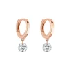 La Brune & La Blonde 360º pendientes oro rosa diamante 0.14 quilates