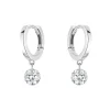 La Brune & La Blonde 360º pendientes oro blanco diamante 0.14 quilates