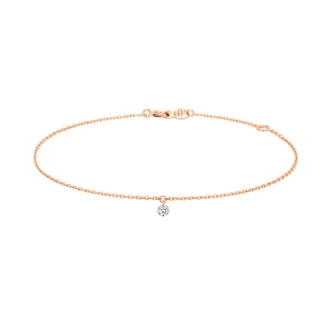 La Brune & La Blonde 360º pulsera oro rosa diamante 0.07 quilates