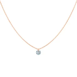 La Brune & La Blonde Collar Oro Rosa 360º diamante 0.40 quilates