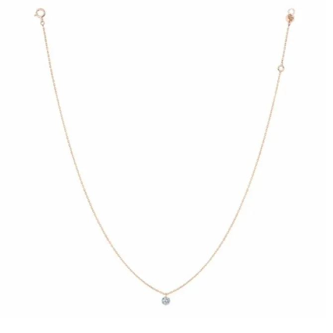 La Brune & La Blonde Collar Oro Rosa 360º diamante 0.40 quilates