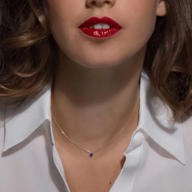 La Brune & La Blonde Confetti oro blanco y zafiro 0.30 quilates