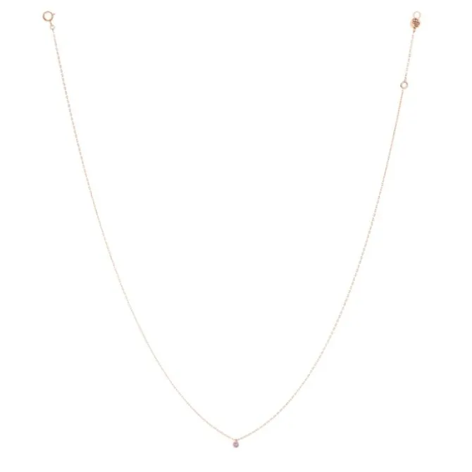 La Brune & La Blonde Mini Confetti oro rosa y zafiro rosa 0.14 quilates