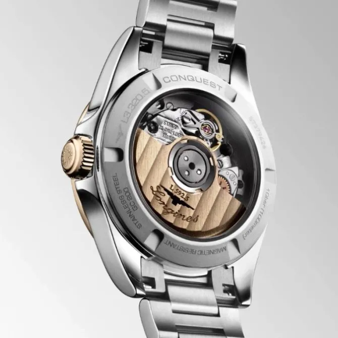 Longines Conquest Automatico Acero y Oro Rosa 30mm