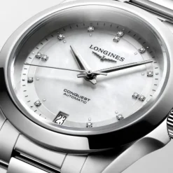 Longines Conquest Automatico Diamantes Madre Perla 34mm
