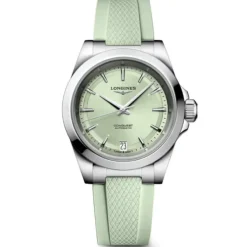 Longines Conquest Automático Verde Caucho 34mm
