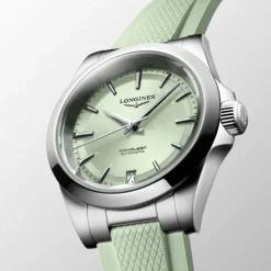 Longines Conquest Automático Verde Caucho 34mm