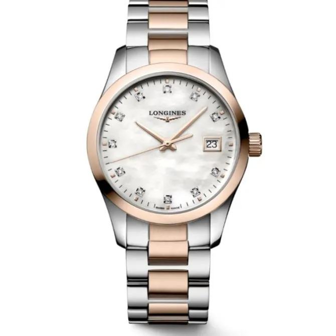 Longines Conquest Classic Cuarzo Diamantes 34 mm