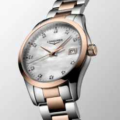 Longines Conquest Classic Cuarzo Diamantes 34 mm