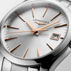Longines Conquest Classic Cuarzo Gris 34mm
