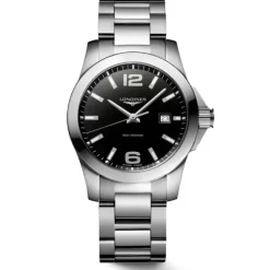 Longines Conquest Cuarzo Esfera Negra 34 mm
