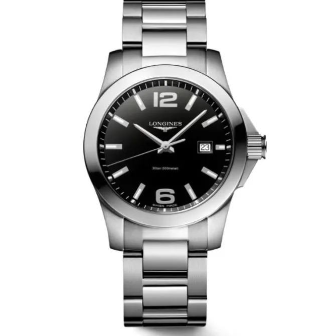 Longines Conquest Cuarzo Esfera Negra 34 mm