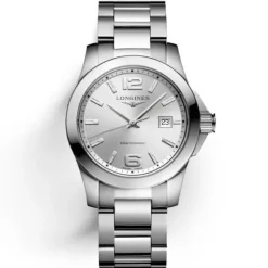 Longines Conquest Cuarzo Gris 34mm