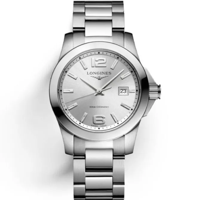 Longines Conquest Cuarzo Gris 34mm