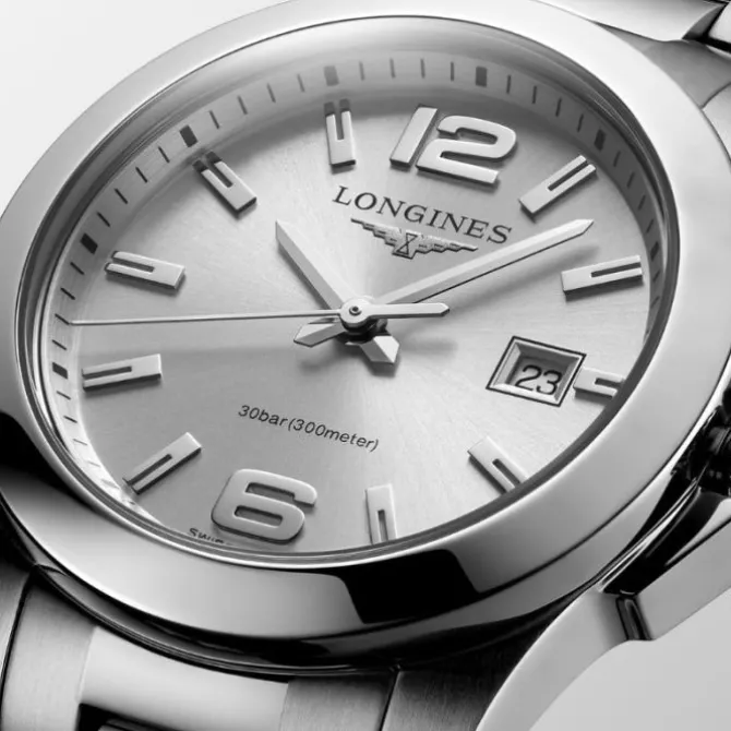 Longines Conquest Cuarzo Gris 34mm
