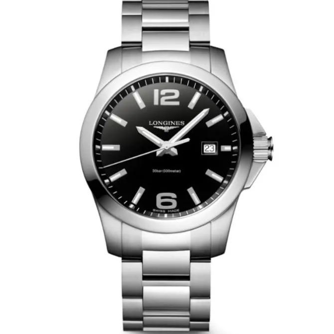 Longines Conquest Cuarzo Esfera Negra 41mm