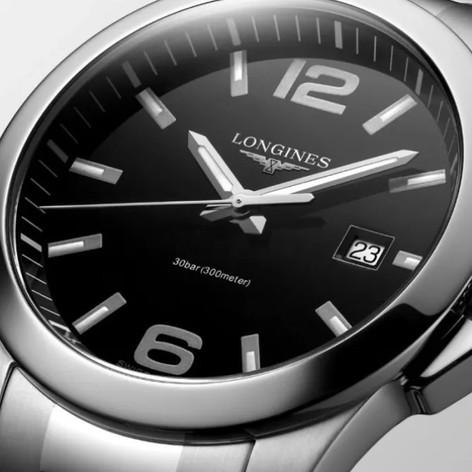 Longines Conquest Cuarzo Esfera Negra 41mm
