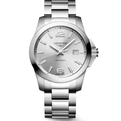 Longines Conquest Cuarzo Esfera Gris 41 mm