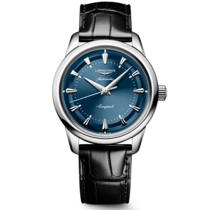 Longines Conquest Heritage 38mm Automatico Azul