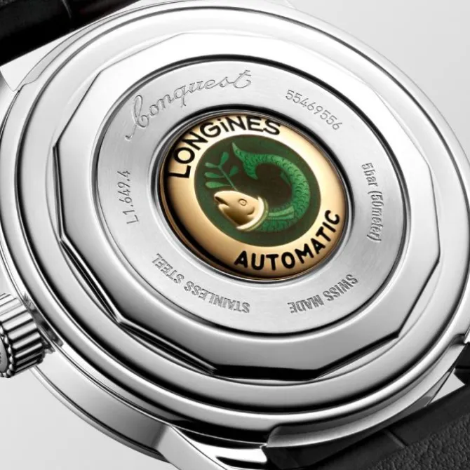 Longines Conquest Heritage 38mm Automatico Azul