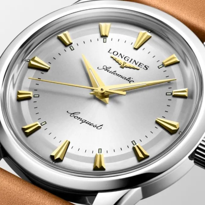 Longines Conquest Heritage 40 mm Automático Esfera Plateada