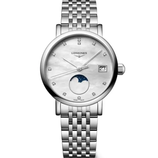 Longines Elegant Collection Diamantes MoonPhase 30mm