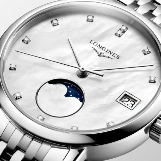 Longines Elegant Collection Diamantes MoonPhase 30mm