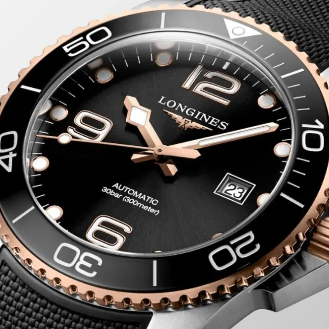Longines Hydroconquest Automatico 43 mm Acero & Oro Rosa
