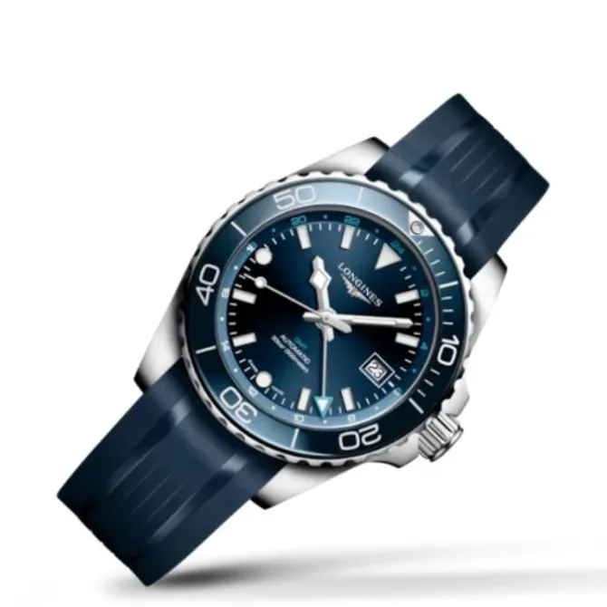 Longines HydroConquest GMT Caucho Azul 41mm