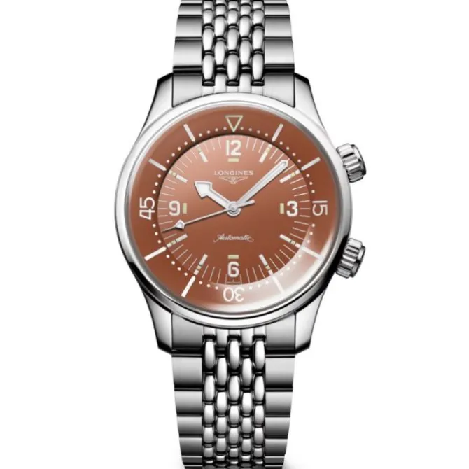 Longines Legend Diver 39mm Automatico Marron