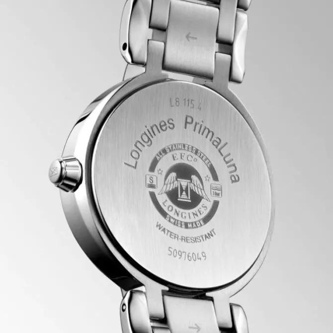 Longines PrimaLuna 30.5 mm Cuarzo Fase Lunar Azul