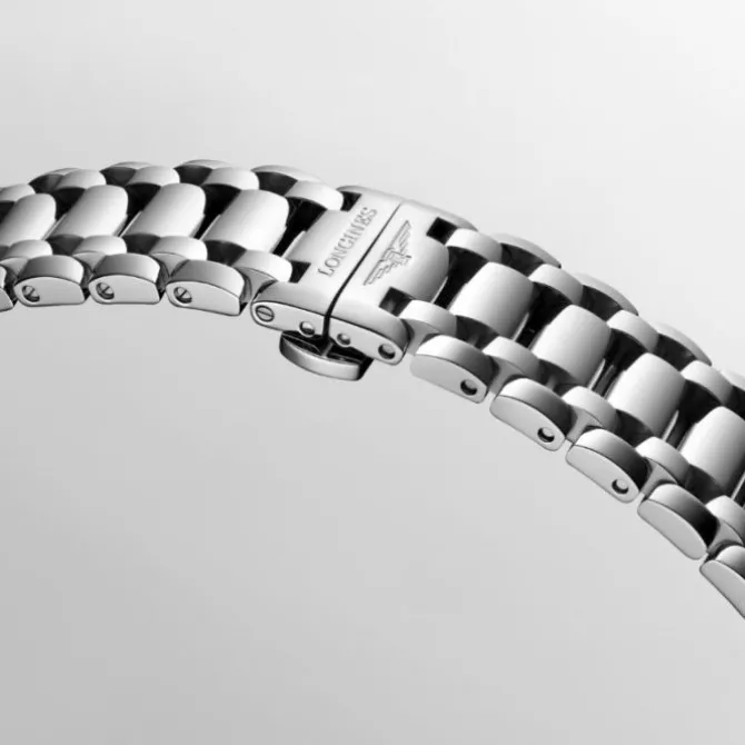 Longines PrimaLuna 30 mm Cuarzo Esfera Plateada