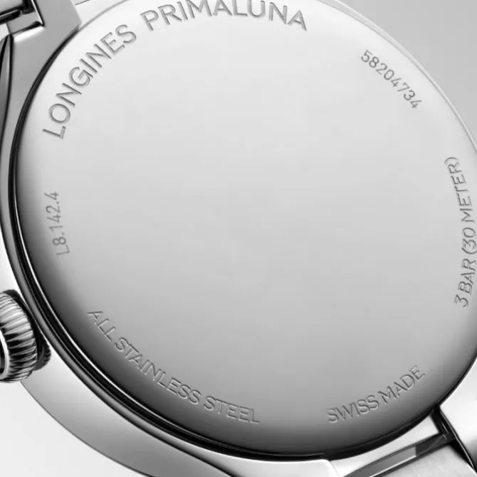 Longines PrimaLuna 30 mm Cuarzo Esfera Madre Perla Diamantes
