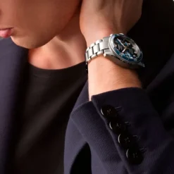 Longines Spirit Flyback Chronograph Azul Automatico 42mm