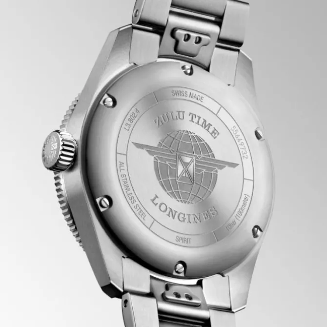 Longines Spirit Zulu Time GMT Automatico Negro 39mm