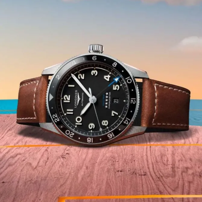 Longines Spirit Zulu Time GMT Automatico Negro 42mm