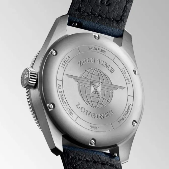 Longines Spirit Zulu Time GMT 42 mm Azul