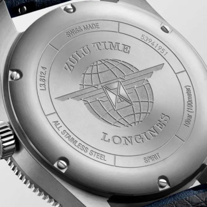 Longines Spirit Zulu Time GMT 42 mm Azul