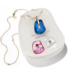 Mattioli Puzzle Box - Colgante mediano en oro rosa 18k