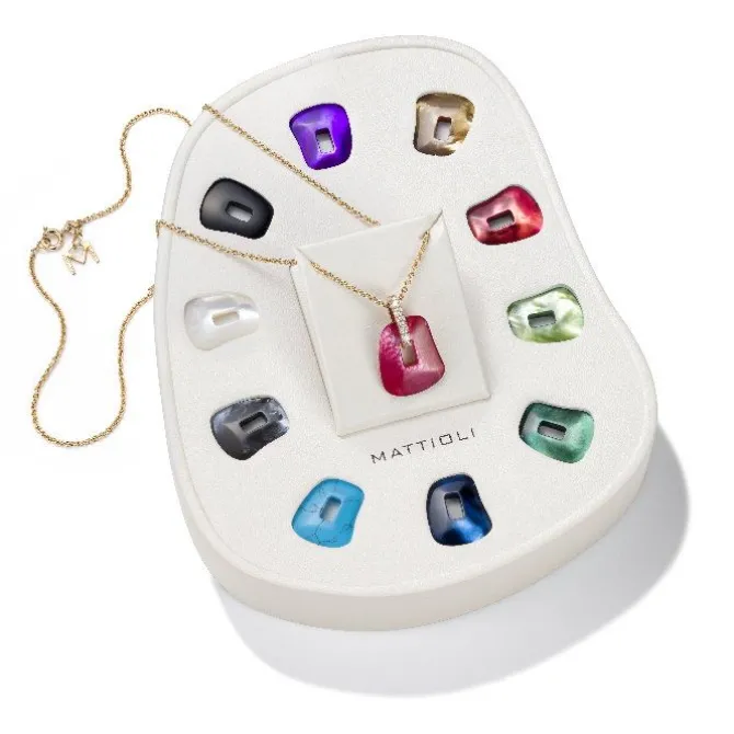 Mattioli Puzzle Kit - Colgante en oro rosa y diamantes