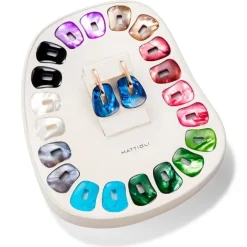 Mattioli Puzzle Kit - Pendientes medianos en oro rosa