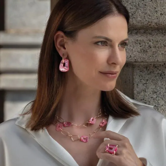 Mattioli Puzzle Kit - Pendientes medianos en oro rosa