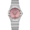OMEGA Constellation Cuarzo Esfera Rosa 28 mm