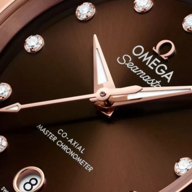OMEGA Seamaster Aqua Terra 150M 30 mm Marrón Diamantes