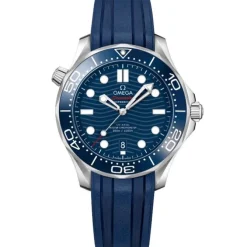 OMEGA Seamaster Diver 300M Co-Axial 42 mm Caucho Azul