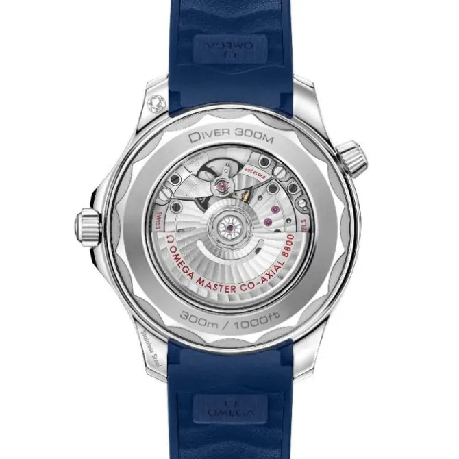 OMEGA Seamaster Diver 300M Co-Axial 42 mm Caucho Azul