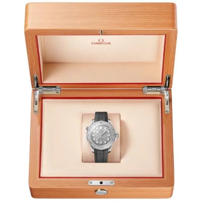 Omega Seamaster Diver 300M Caucho Bisel Titanio 42mm